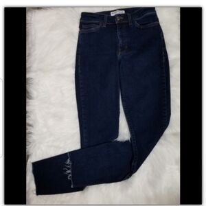 American Apparel distressed bottom jeans